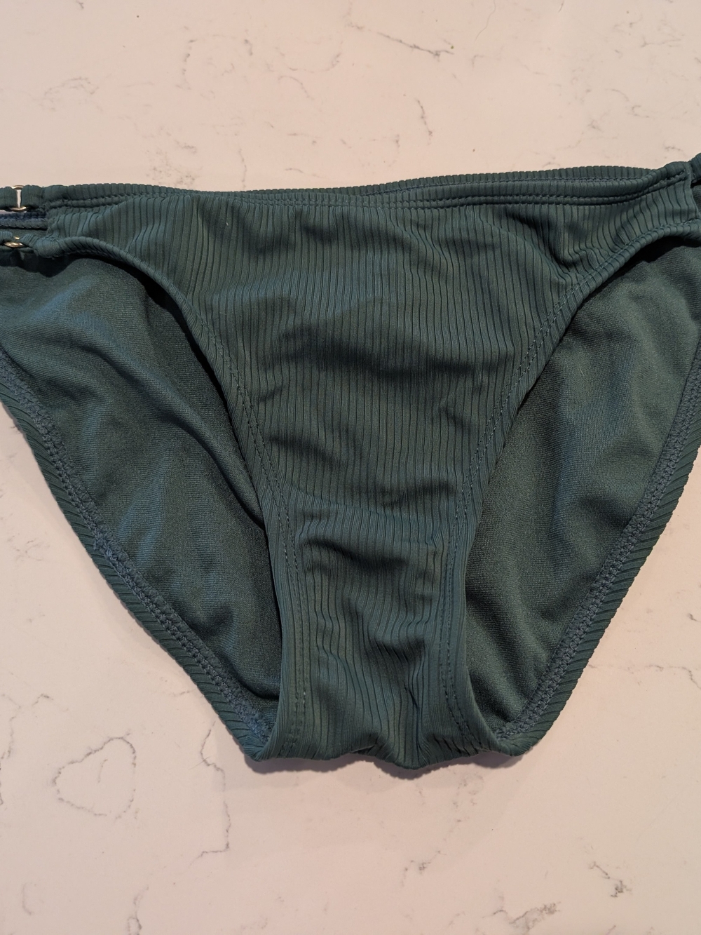 Xhilaration Ribbed Bikini Bottoms Dark Green
